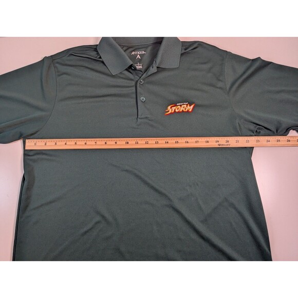 Antigua Seattle Storm WNBA Polo Shirt Mens Large Green Stretch Top - Picture 8 of 9